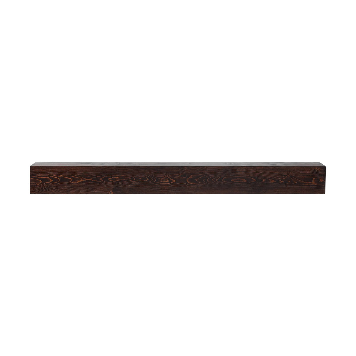 Floating mantel shelf