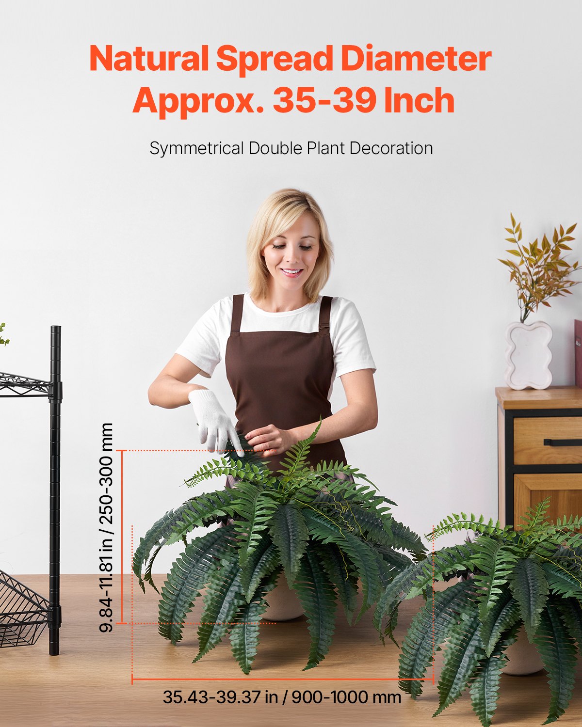 Artificial Boston ferns set of 2