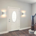 Curved up and down wall lights set of 2