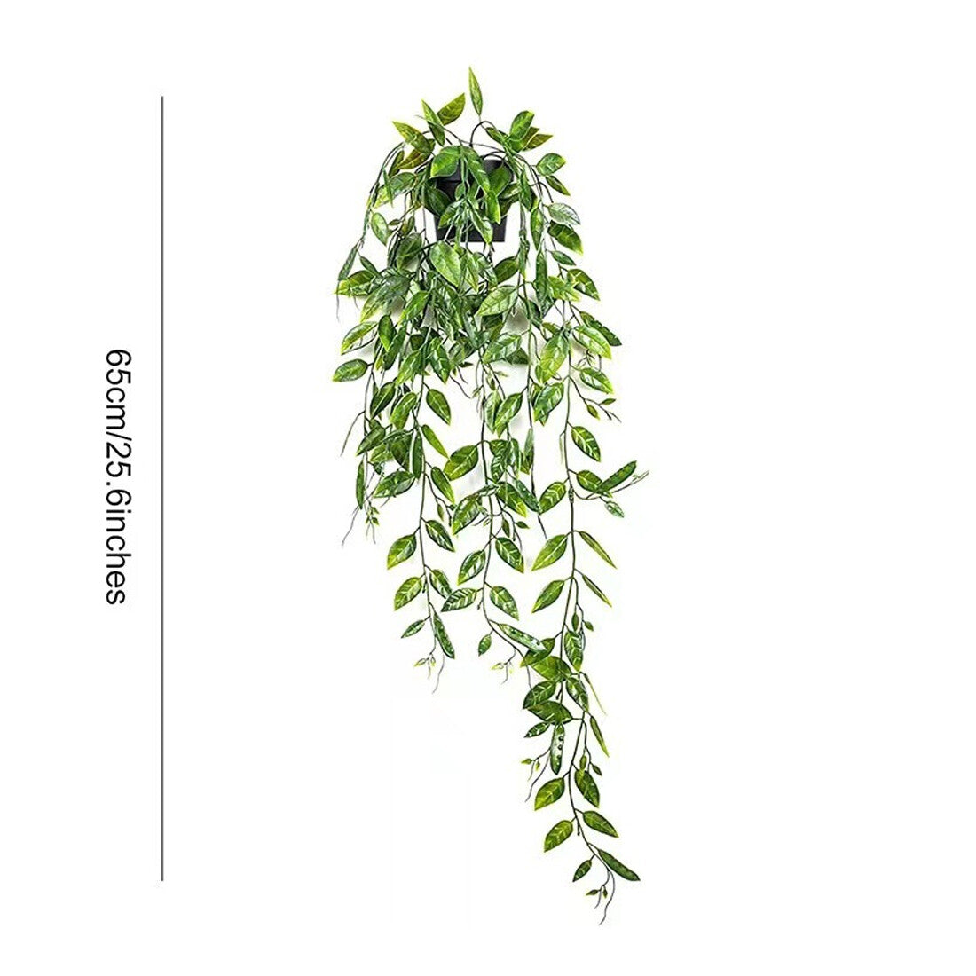 Artificial trailing plants in pots