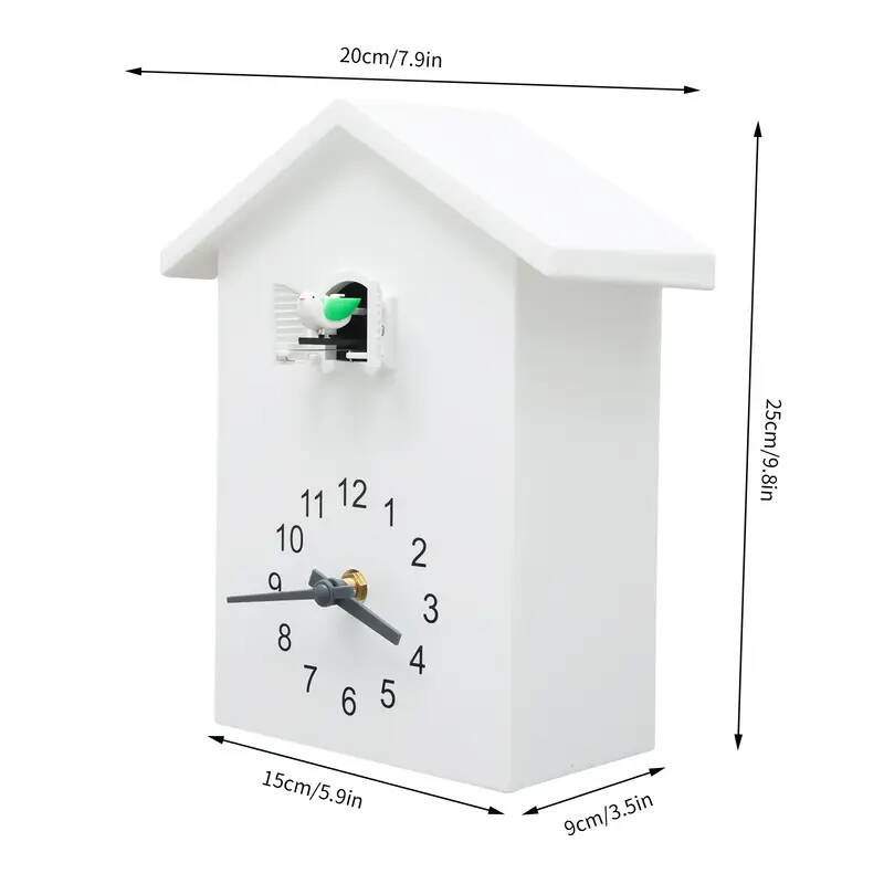 Modern white cuckoo clock