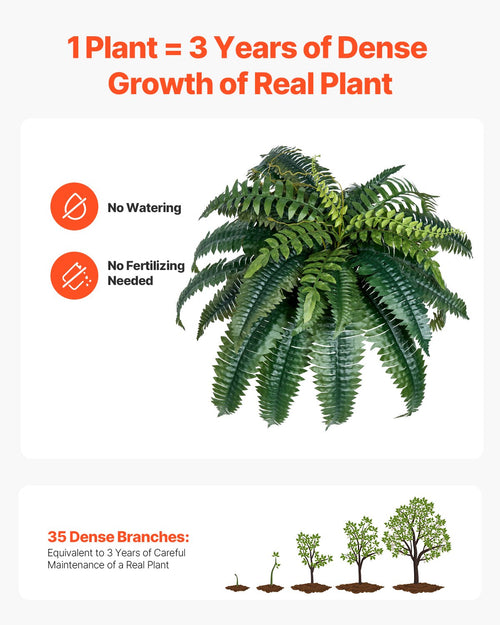 Artificial Boston ferns set of 2