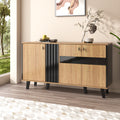 Two-Tone Sideboard – Oak & Black, 140cm