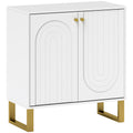 White Sideboard with Gold Legs