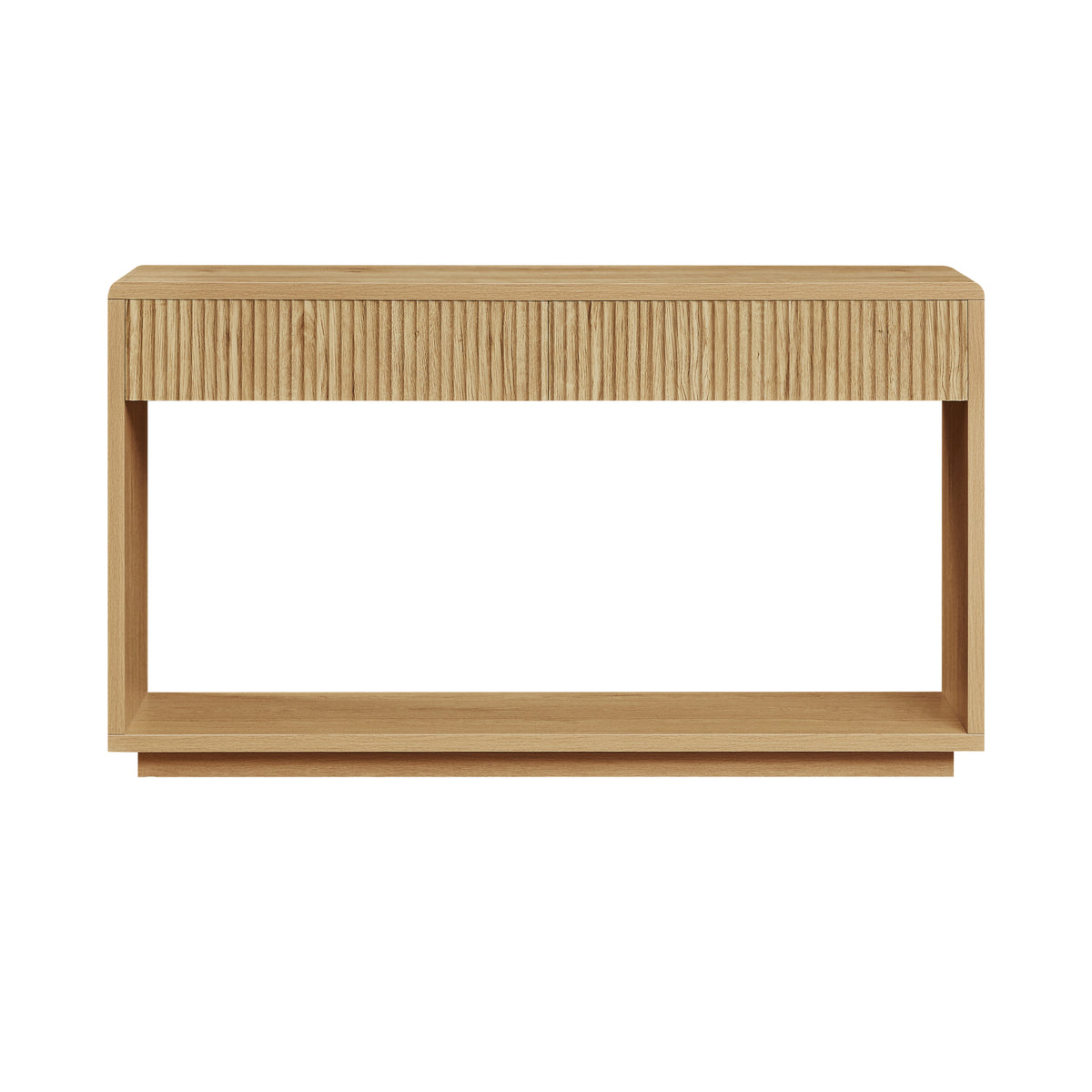 Fluted Oak Console Cabinet with Drawers, 150cm