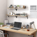 Rustic Wooden Floating Shelves – Set of 4